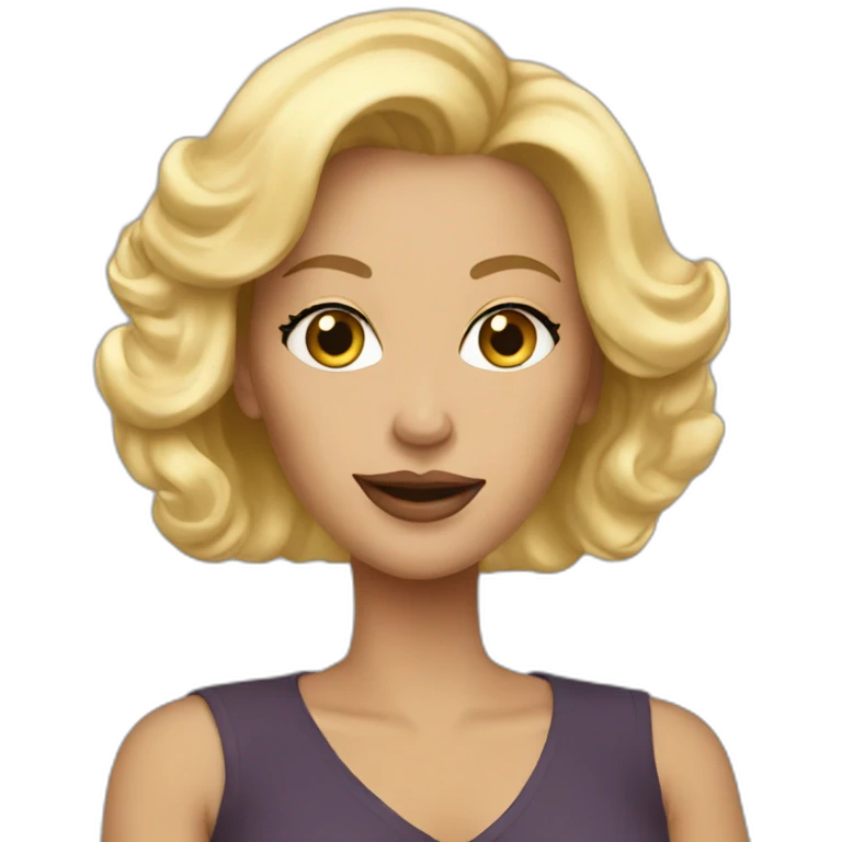 glam blonde mom emoji
