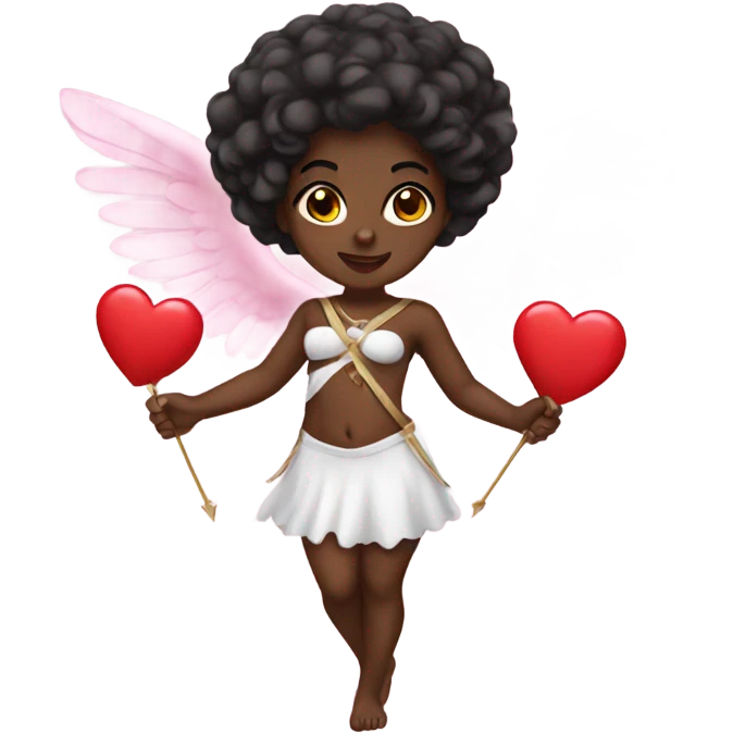 Black woman Cupid emoji