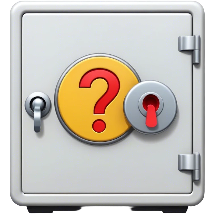 СЕЙФ ЗНАК ВОПРОСА emoji