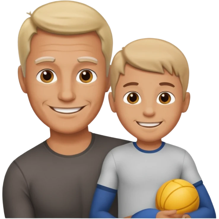 father training son emoji