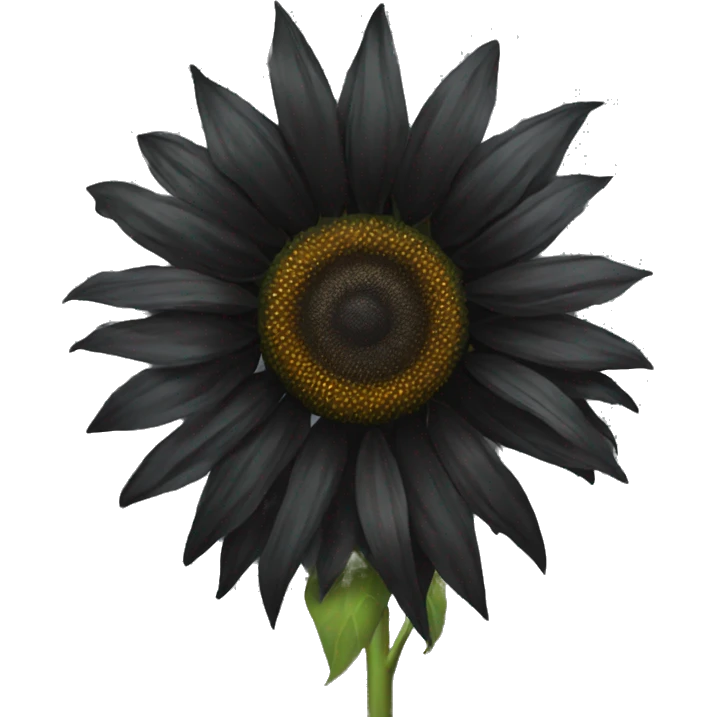 Black sunflower emoji