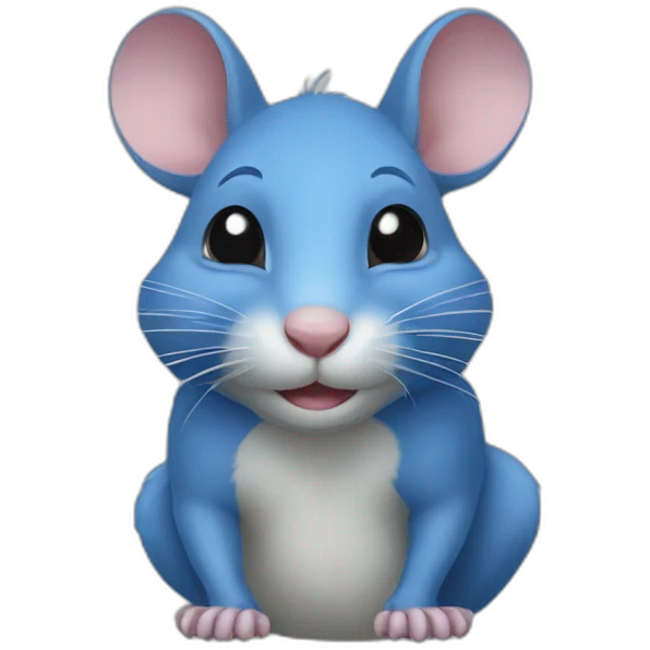 Blue rat emoji