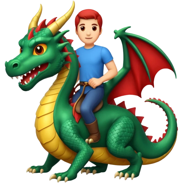 man on the dragon emoji