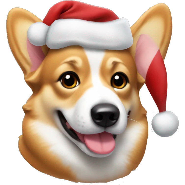 christmas corgi dog emoji
