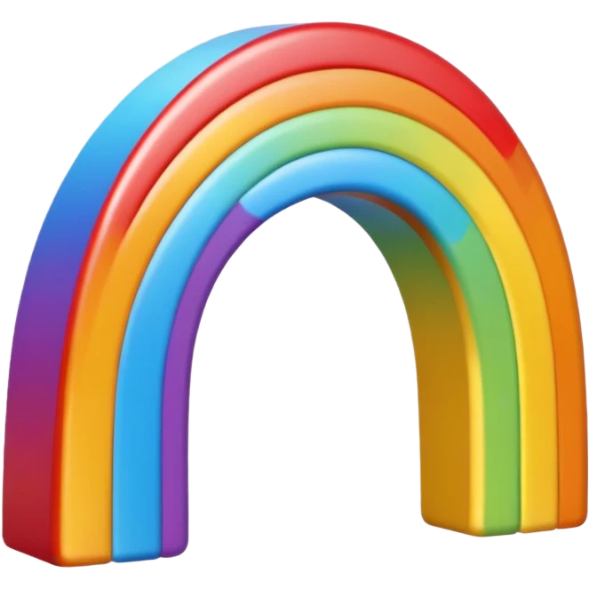 Un cœur arc en ciel  emoji