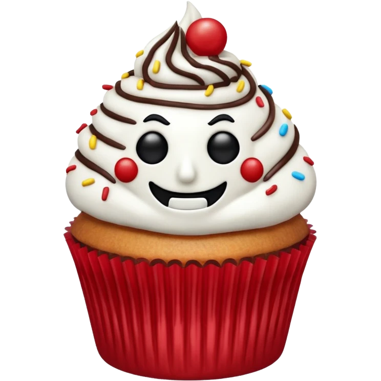 Terrifier cupcake emoji