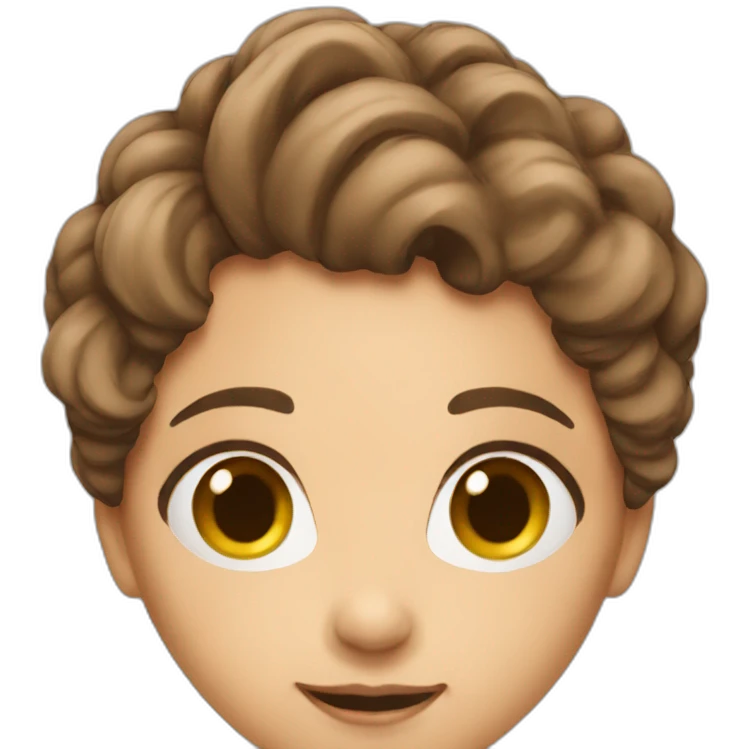 woman rotbraun haare emoji