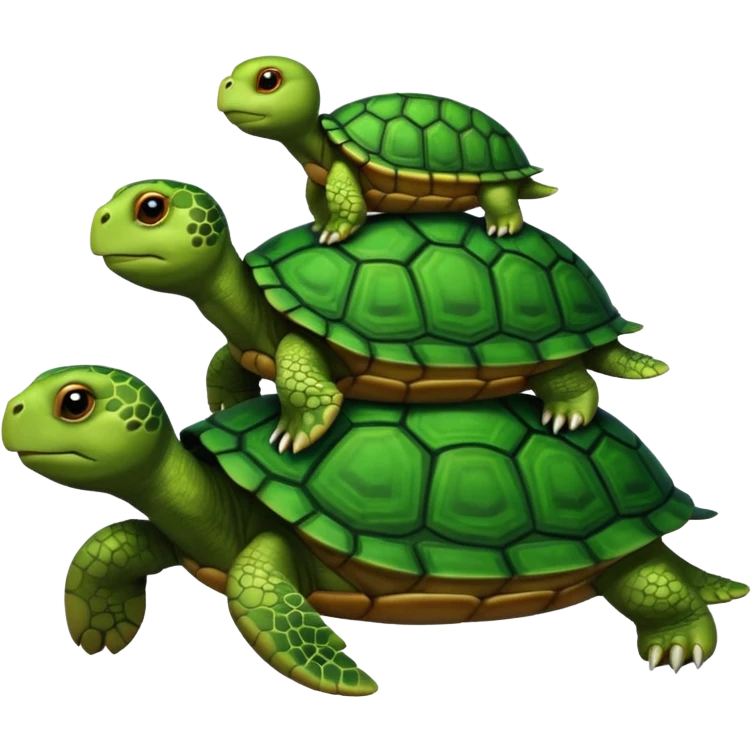 Turtle on Top of Turtle emoji