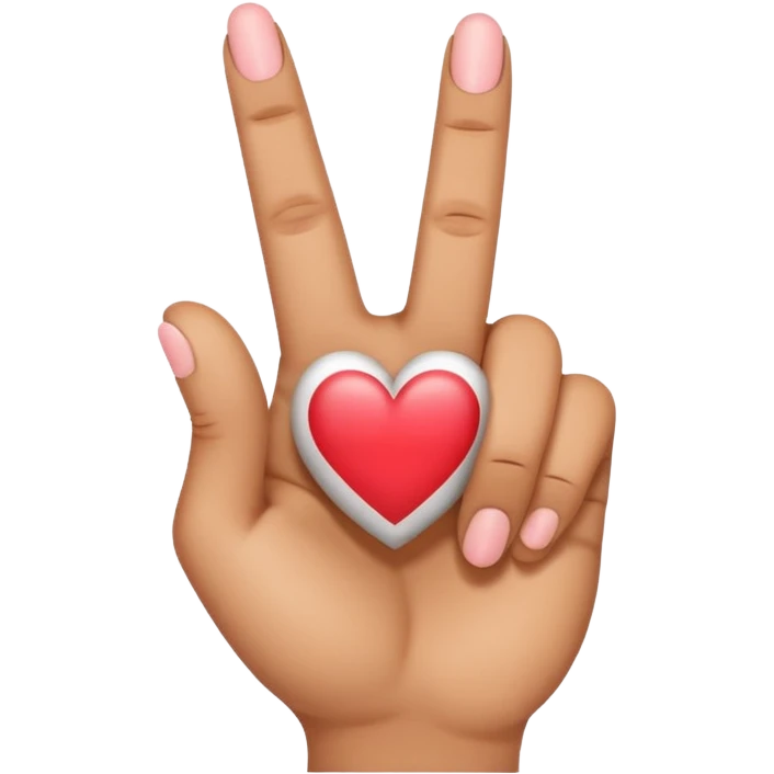 hand korean finger heart emoji that has the middle finger sticking out emoji