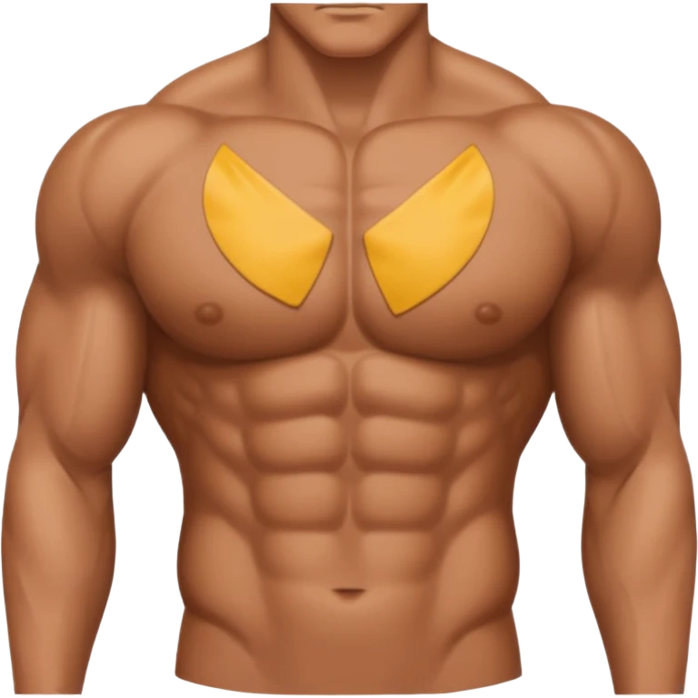 just the chest, no face, no abs emoji