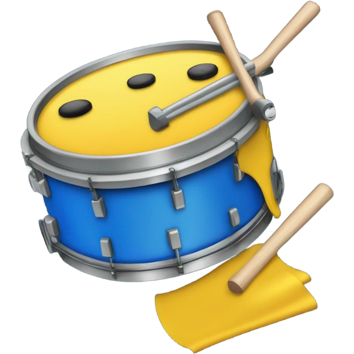 bateria color amarillo con azul emoji