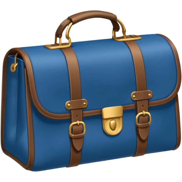 Prussian blue bag emoji