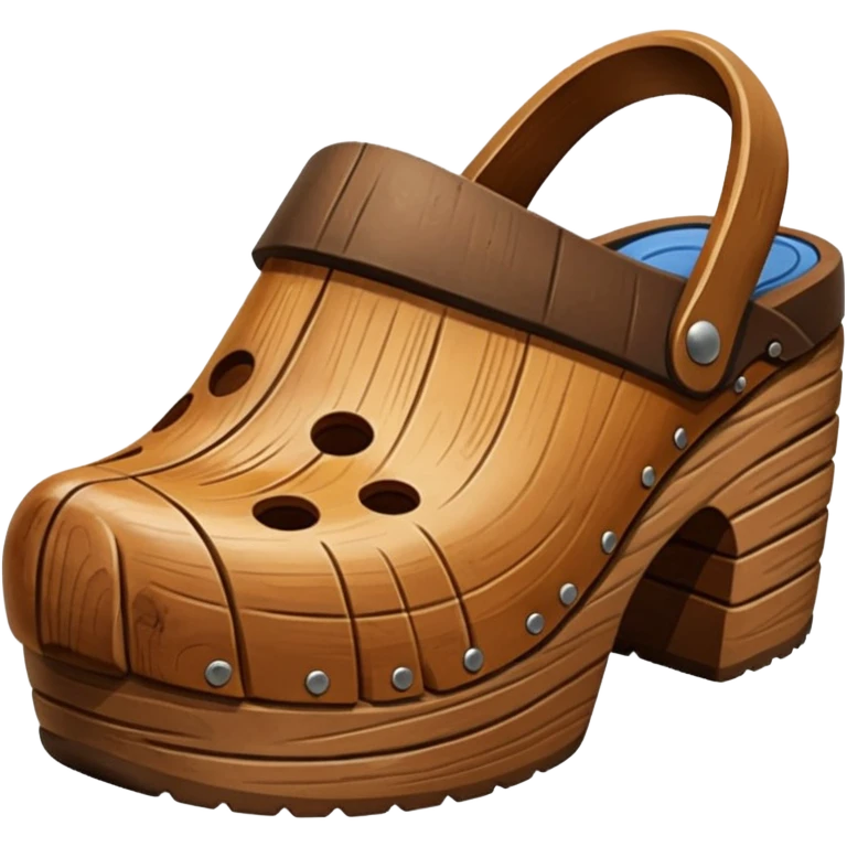 wood clog emoji