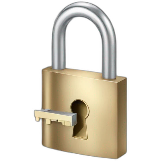 Lock with a key emoji