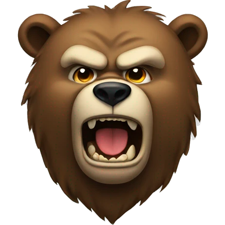 Mad bear emoji