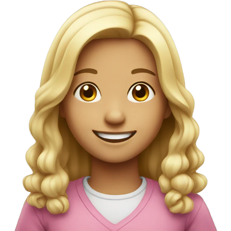 smiling girl emoji