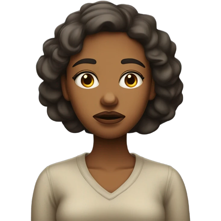 woman with doubt emoji