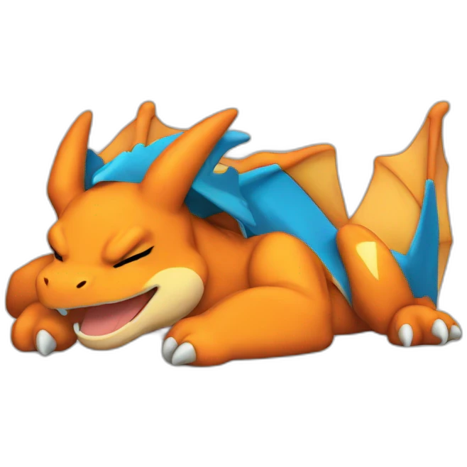 Charizard sleeping emoji