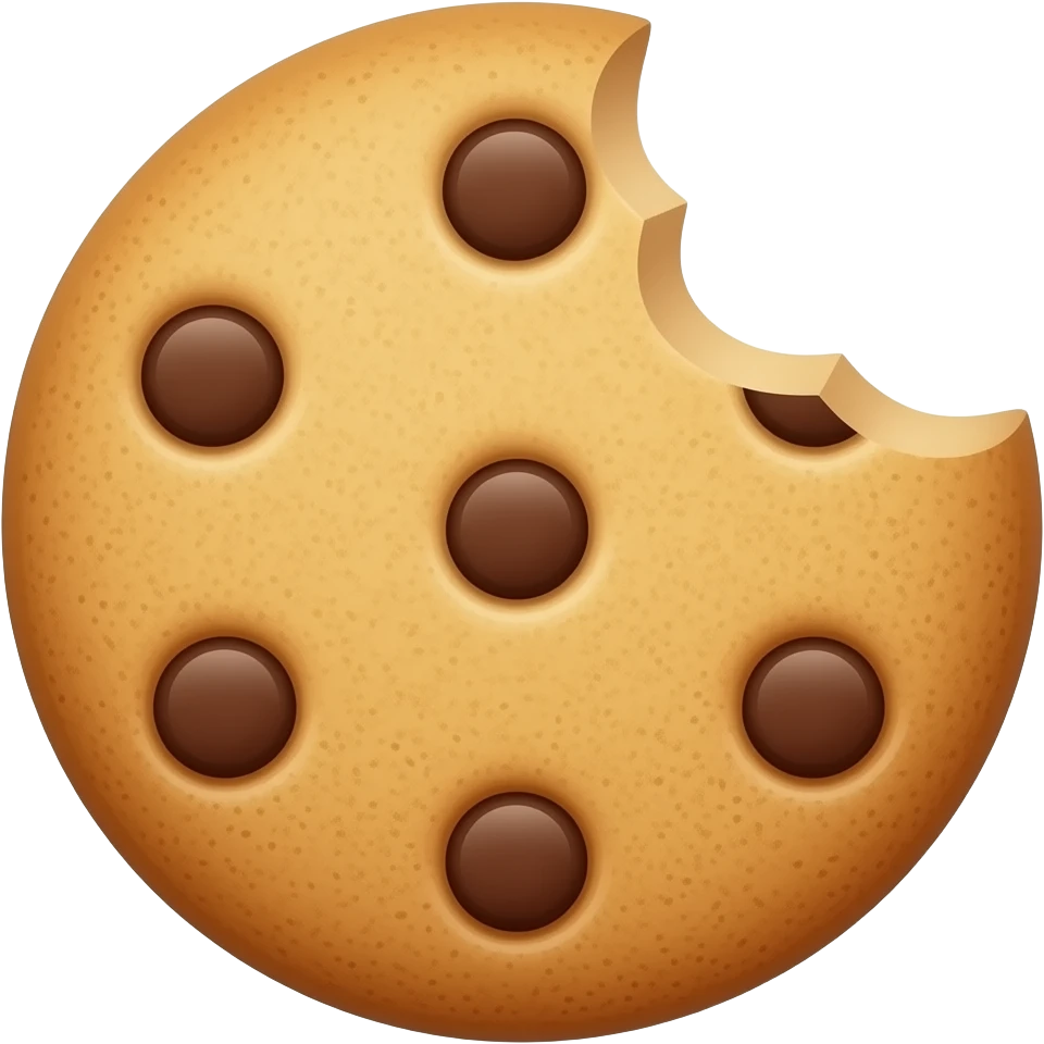 cookie with bite out of it emoji