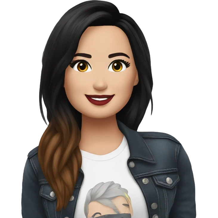 demi lovato meets a fan emoji