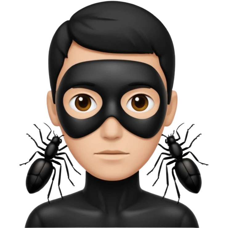 black inscticidier man emoji