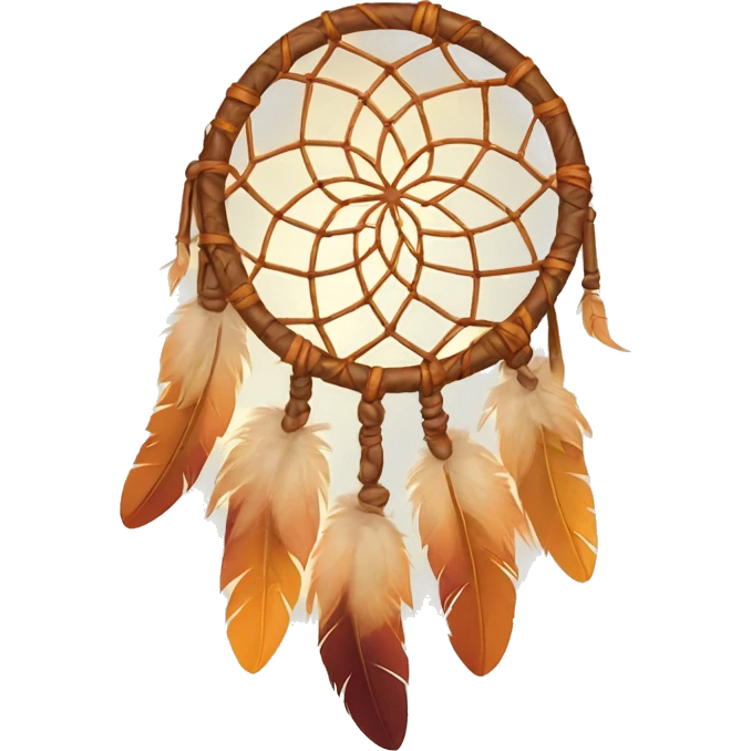 Dreamcatcher in warm tones emoji