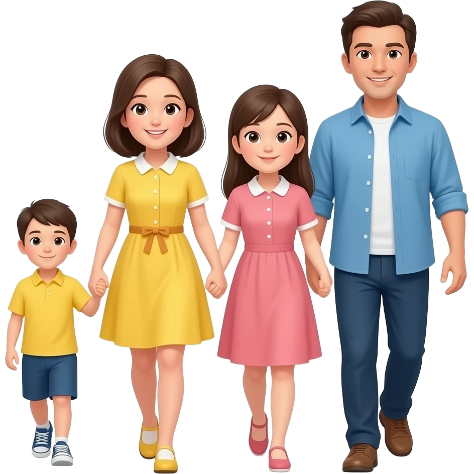 Girls like you maroon 5 Black One Brade Girl With yellow dress Looking for baby in the cradle Baby Is playing DIY instruments with tattoos diapers Boy is singing With brown hair Purple shirt Yellow Hair Girl With Two upper Ponytails Are Walking With His Family with yellow dress emoji