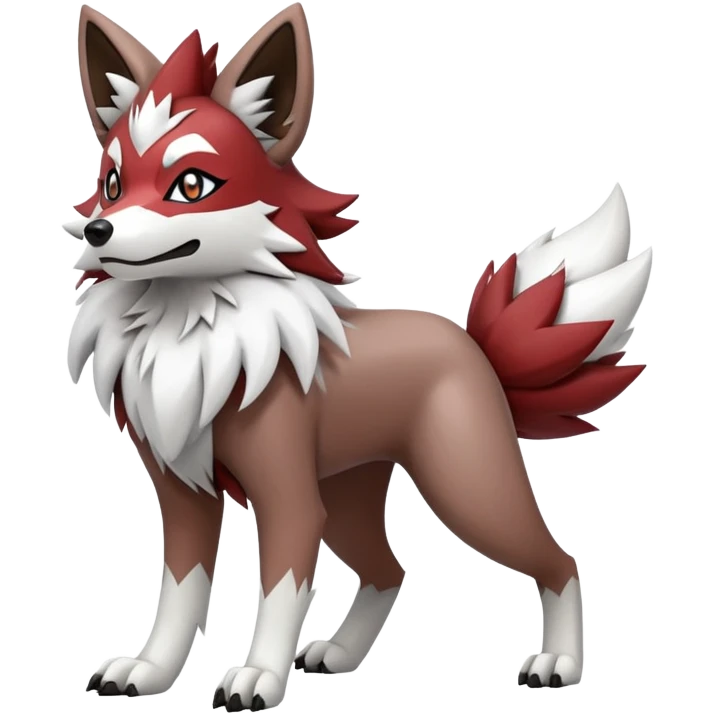  Zigzagoon-Lycanroc-Hybrid (Full body) emoji