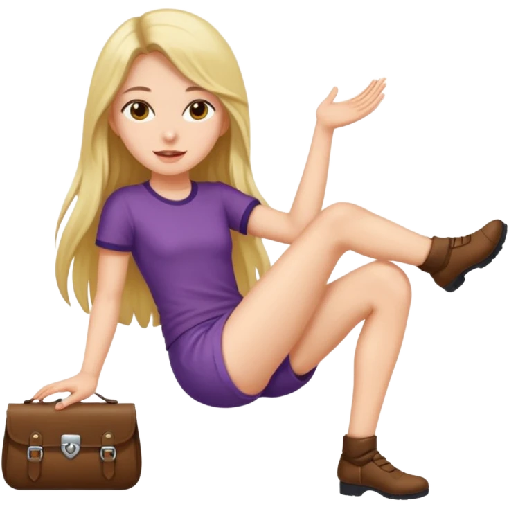 Naked girl spreading legs emoji