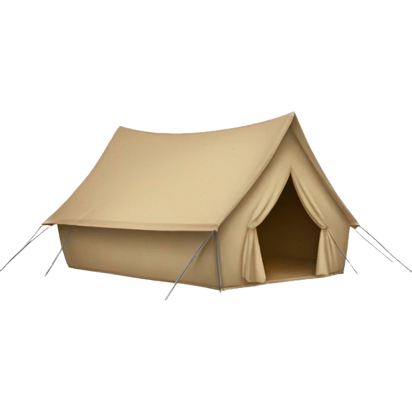 Beige tent emoji