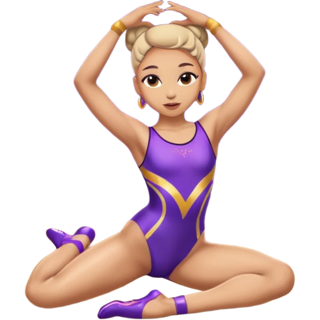 Light skin sexy dancer lying on stage emoji