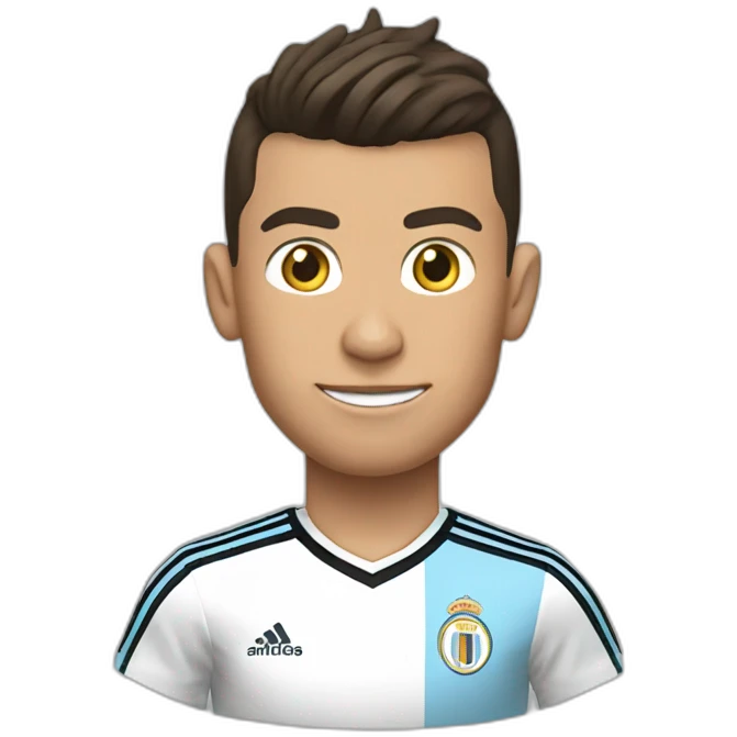 Cr7 with the Argentine shirt emoji