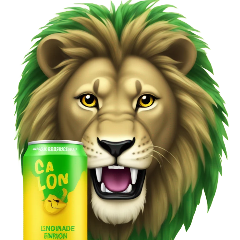 Lion’s lemonade energy drink  emoji