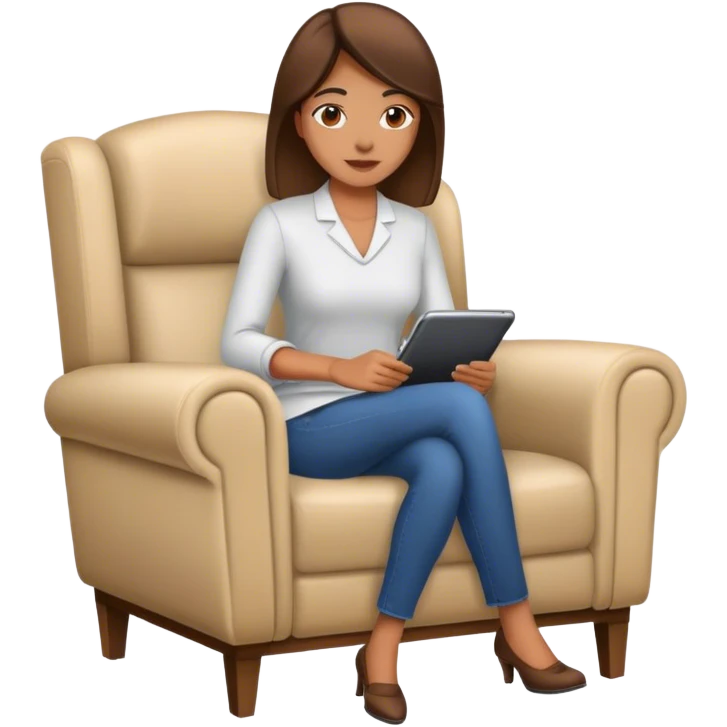 Woman sitting in a chair  emoji