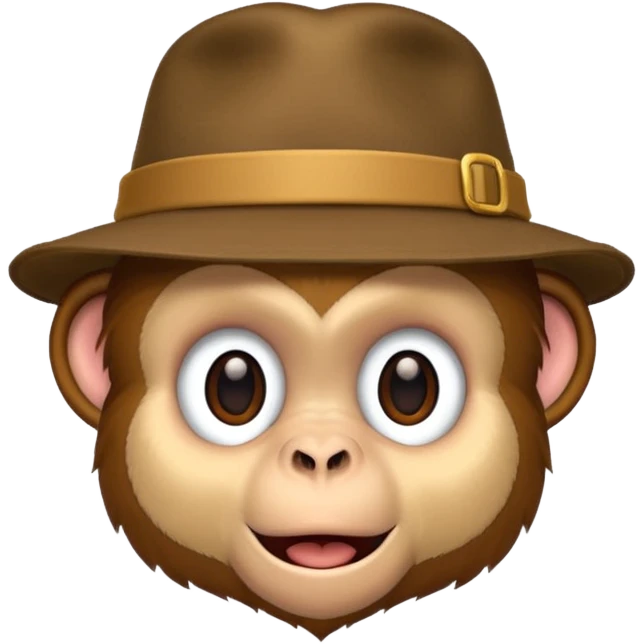 monkey wearing hat emoji