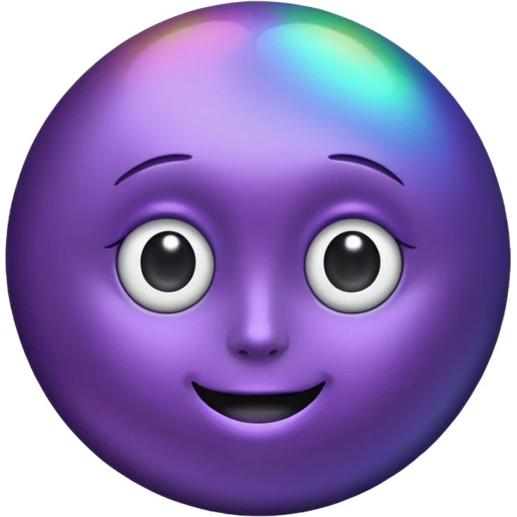black and purple pearl black colour emoji