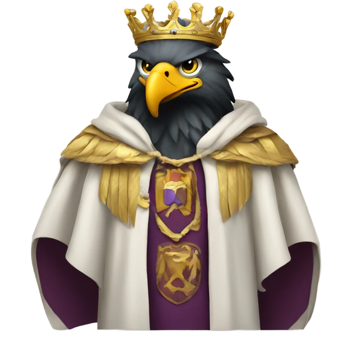 Eagle with king robe  emoji