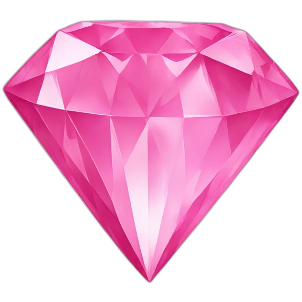 Pink diamond emoji