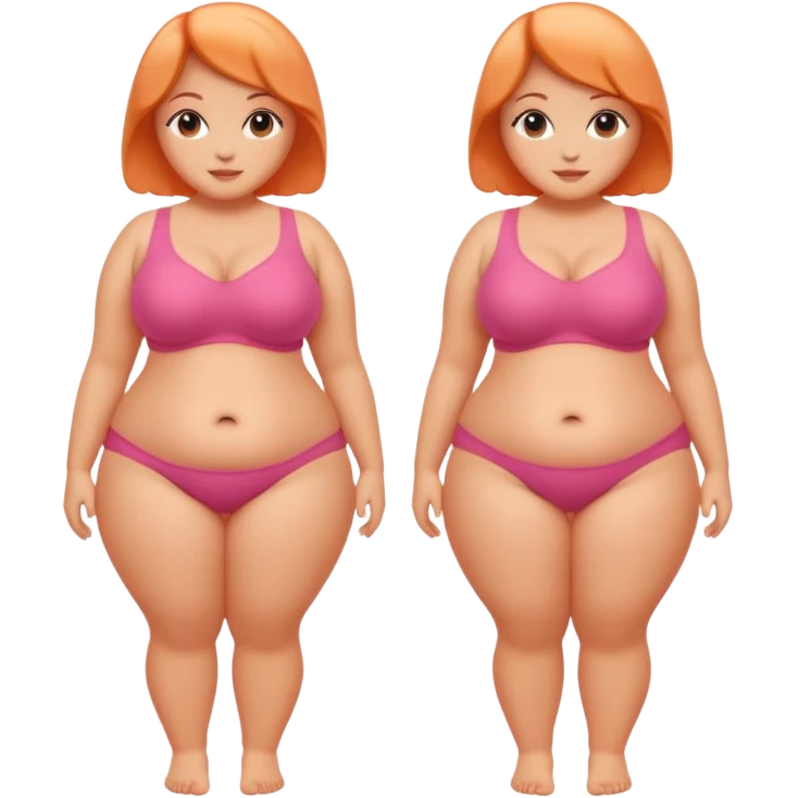 an emoji only including body shape (silhouette), without head ,only the bosom and tummy part emoji