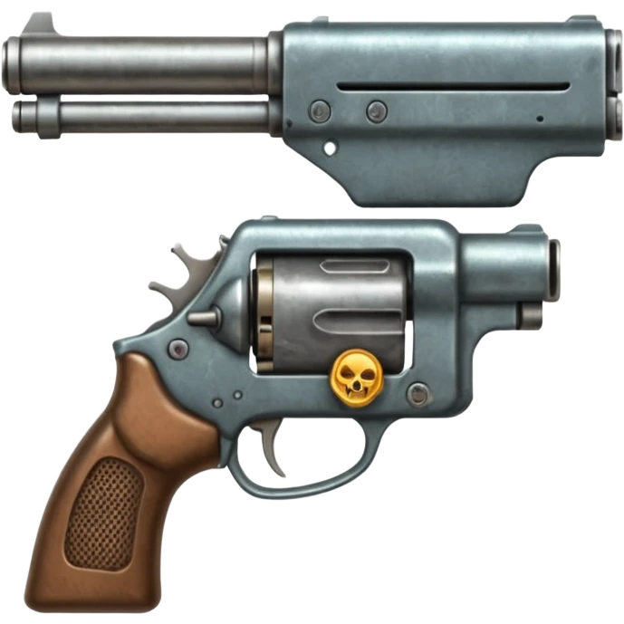 Mouth open with gun on it emoji