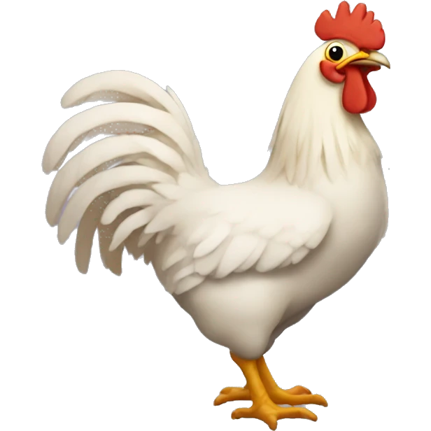 Pollo nadando emoji