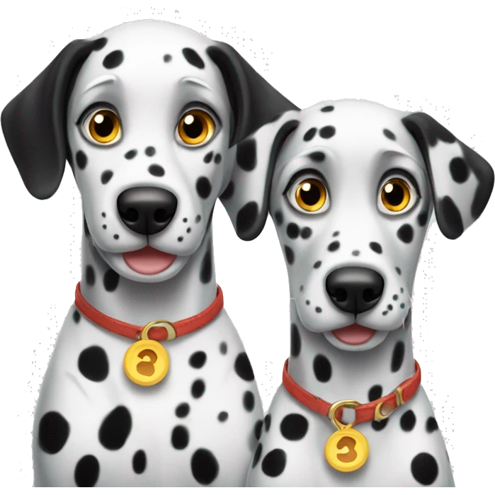 Two Dalmatian-dogs  emoji
