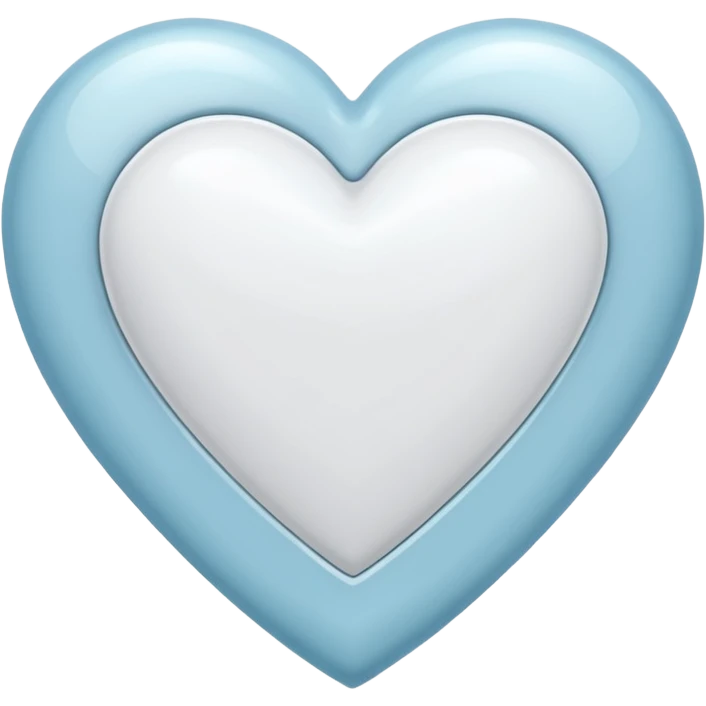 Beyaz kalp emoji