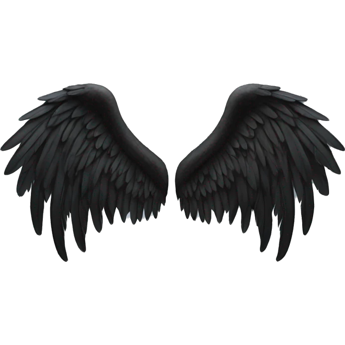 black angel wings emoji