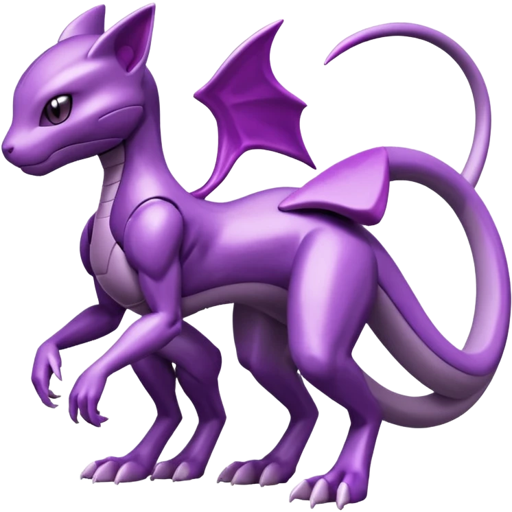 Genesect-Mewtwo-Fakémon-hybrid-creature (full body)  emoji