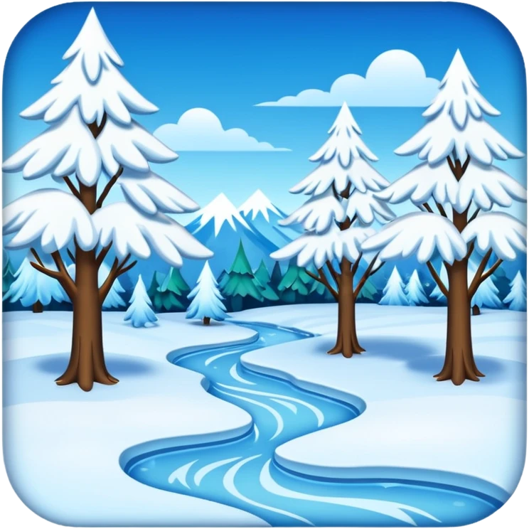 Frozen winter  emoji