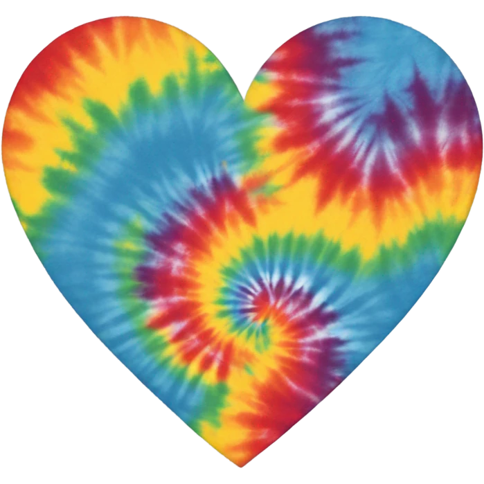 tie die heart emoji