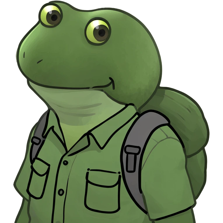 bufo frogs dressed as geologists, celebrating a nerdy beach birthday party with Magic the Gathering and escape room elements, birthday frog with a man bun emoji