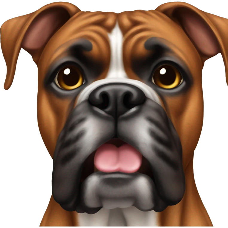Boxer dog brindle emoji