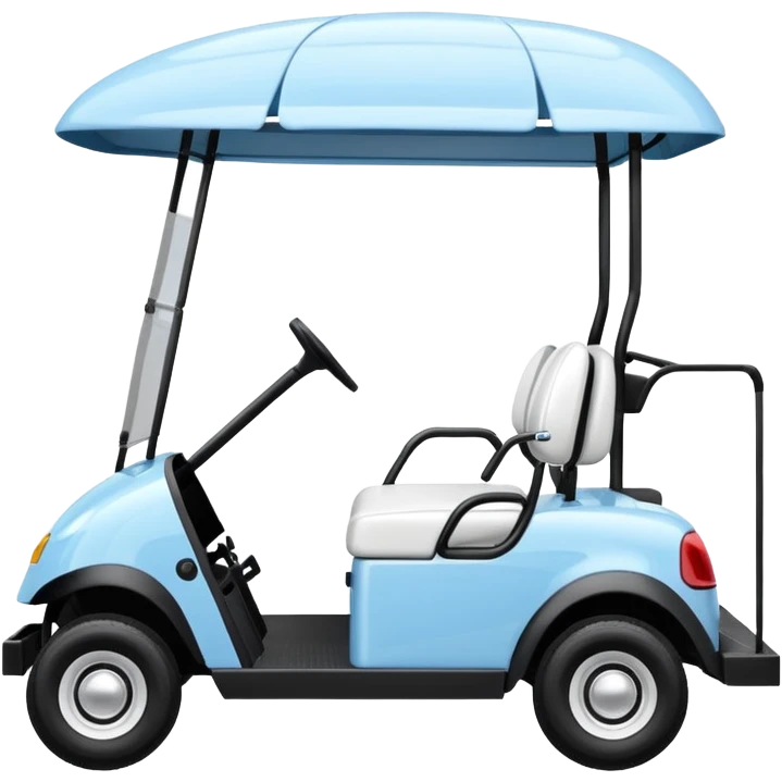 baby blue golf cart emoji